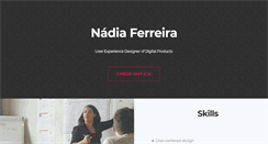 Desktop Screenshot of nadiaferreira.com